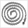 Collana in argento sterling 925 da 4 mm con catena in corda da 1630 pollici Collana di lusso femminile di alta qualità per gioielli di moda da donna alla rinfusa5693498