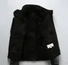 양고기 모피 칼라 미국 B3 avirex 플라이 양 각부 진짜 가죽 재킷 경사 지퍼 따뜻한 코트 더블 페이스 모피 자켓이있는 양고기 모피 안감