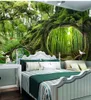 2019新しい3D壁紙魔法の森のカフェ子供の部屋の壁の装飾ファンタジー美しい壁紙
