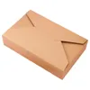 Natural Kraft Paper Cake Box Högkvalitativ vit efterrätt Party Presentförpackning Box Cookie Candy Nötter Paket DIY Packing Boxes LX9032