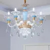 Avrupa tarzı kristal avize salon kolye odası yatak odasında ev kolye ışıkları yemek yeni salon lamba lüks lambaları
