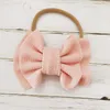 Cute Big Bow Hairband Baby Girls Toddler Kids Elastic Headband Knotted Nylon Turban Head Wraps Bow-knot Hair Accessories