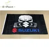 Japan Suzuki Autorennen-Flagge, 3 x 5 Fuß (90 cm x 150 cm), Polyester-Flaggen, Banner-Dekoration, fliegender Hausgarten, festliche Geschenke