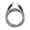 3.5 mm mâle à mâle 1.5 m ligne audio tête de colle Python Audio Câble auxiliaire pour iPhone voiture casque haut-parleur fil ligne Aux Cordon