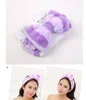 hair bundle coral velvet bow tie butterfly knot hair band belt high elastic face wash beauty hair belt Facial Cleansing Towel stock wholesal