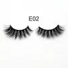 3D Natural Soft Lashes Mink Eyelash Extensions Full Strip Lashes 3d mink lashes eyelash Eye Makeup tools False Eyelashes E11
