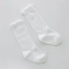 Summer Socks Baby Dziewczyny Koronkie puste dzianiny Długie skarpetki Ins Dzieci koronki Falbala bez poślizgu bawełniana noga bawełniana f5466