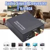 Digital Optical Coax Coaxial ToSLink till analog RCA LR Converter Stereo Audio Adapter USB Strömkabel för Xbox PS3 PS4 - C