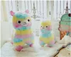 20 سنتيمتر 25 سنتيمتر 25 سنتيمتر 35 سنتيمتر 50 سنتيمتر لطيف rainbow alpacasso kawaii alpaca اللاما arpakasso لينة أفخم لعبة دمية حيوانات محشوة صبي فتاة هدية عيد