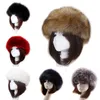 Copricapo unisex in finta pelliccia finta spessa Euramerican Orecchio invernale Cappello da sci caldo Fasce per capelli in peluche