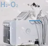6in1 H2-O2 Hydra dermoabrasão do Aqua Peel RF Bio-lifting Spa Facial Hidro água Microdermabrasion Facial oxigênio spray Martelo fria máquina de
