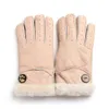 Gants d'hiver chaud de la mode 1Pair de mode 1Pair Sheewekin un épaississant doigt respirant des gants de mouton à la main 6 couleurs