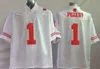 Mens NCAA Wisconsin Badgers Jonathan Taylor Jersey 16 Russell Wilson 99 JJ Watt College Football Red White University Jerseys Stiched