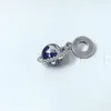 NOUVEAU 2019 été 100% 925 perles en vrac en argent sterling bleu globe suspendu charme convient aux bracelets pandora bracelets fien bijoux en gros