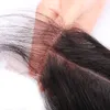 KBL 2x6inch Puruvien Pervian Straitement Human Hair Ferture 1 paquet profond de partie médiane Brown Swiss Lace Ishow Rosa Beauty Sexy1294179