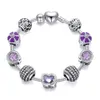 Womens Jewelry Charms Pandora Bracelet Butterfly Crystal Big Hole Beads DIY Beaded nail bracelet luxury designer jewelry women bracelets