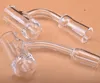 Flat Top Quartz Banger Round Bottom Nails Od20mm Man Kvinna 10mm 14mm 18mm Joint Glass Bong DAB Oil Rigs