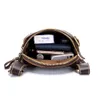 Hommes portefeuille Vintage sacs de taille en cuir véritable Fanny Pack pochette grands portefeuilles de luxe sac de téléphone portable multifonctionnel sac à bandoulière 261W