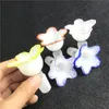 Glass Flower Bowl with 14mm 18mm Male Hookah Red Pink Purple Blue Yellow Colorful Thick Pyrex Heady Bong Bowls for Smoking Water Pipes