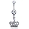 D0370 Crown Belly Belly Button Ring Mix Colours01234567998462