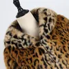 Cappotti in pelliccia sintetica con stampa leopardata Cappotto invernale da donna lungo caldo Parka Cappotto spesso casual a maniche lunghe streetwear 2018 Novità