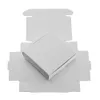 50 adet / grup 7 * 7 * 2.2 cm Beyaz Kare Kraft Kağıt Şeker Kutusu Şekli Düğün Favor Hediye Parti Kaynağı Paketleme / Ambalaj Karton Paket Kutuları