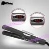 Ceramic Infrared Ionic Hair Straightener 3D Far Infrared Negative Ion Function Rubberized Straightener Dual Voltage Led 450F Mch Heater New