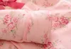 Inverno Bebê Recém-nascido Menina Macacão Engrosse Macacão de Algodão Quente Com Capuz Roupas Princesa Floral Natal Meninas Onesie Q190518