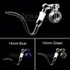 14mm 18mm Male Glass Ash Catcher Bubbler Bowl With Female J Hook Adapter for Glass Smoking Tobacco Pipes Glass Water Bongs Dab Rigs