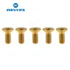 Wanyifa Titanium Bolts M4x8 10 15 20mm Countersunk Screws Thread Bolt for Bike Bicycle Screws 5pcs