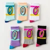 الجوارب للرجال أزياء القطن الغريب في المستقبل دونات للفروسية Skatoboard Socken Hip-Hop Sports Foot Cover Donut Sock 8 Colors Chaussettes Hommes