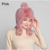 Tendenza Moda Cappello invernale rosa Coniglio Cappello in pelliccia sintetica Cappello da donna con orecchie Sposta ragazze Earflap Cappellino da sci da neve caldo