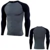 ファッションバスケットボールシャツの男性コンプレッショントップジムフィットネスランニングTシャツスポーツウェアロングスリーブジムジョガー衣料品プラス6086953