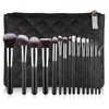 Professionell 15PCS Makeup Brushes Set Kit Contour Foundation Eyeshadow Powder Lip Blush Brush Mjukt syntetiskt hår Make Up Borstverktyg