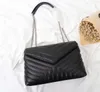 Классические сумки формируют шлипки цепные сумки роскошные дизайнеры Lady Loulou Сумки женские плеч