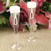 50pcs champagne verre bulle savon bouteilles d'eau faveurs de fête de mariage fiançailles réception fournitures événement anniversaire fête décors de table