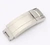 Carlywet 9mm x 9mm watch band buckle glide flip deployment clasp silver silver pression 316l sold metal steeldlible1328b