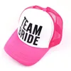 5 stilar Team Bride Baseball Cap Bachelorette Party Hat Bride Att vara DIY Party Decoration Valentine Bröllopsdekoration Supply, W