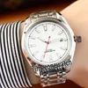 NIEUWE Aandrijving 300m 2303.30.00 Steel Case White Texture Dial Automatic Mens Horloge Roestvrijstalen Horloges Goedkope 5 kleuren Timezonewatch E26B2