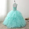 2019 Royal Blue Cheapest Stock Ball Gown Quinceanera Dresses Beaded Sweet 16 Year Lace-up Prom Party Evening Gown Vestidos De 15 Anos QC1404