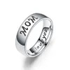 Stainless Steel Ring band letter I Love you Dad Mom Son Daughter Rings for women men Fine Fashion Jewelry Will and Sandy gift