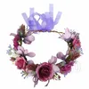 Brudkransar Dekorativa blommor Bröllopsdekoration Huvudbonad Barnens romantiska simuleringsblommor Headbandt2i5613