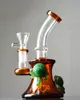 7.0 inchs Pink Bong Hookahs Smoking Accessories Glasses Water Pipes Heady Glass Dab Rigs Water Bongs Shisha With 14mm Bowl s363
