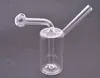 Glass Oil Burner Bubbler agua Bong pipe pequeños quemadores pipes bubbler dab rigs Plataforma petrolera para fumar mini vaso embriagador Bongs cera