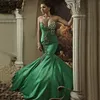 Luxury Sexy Mermaid Prom Klänningar Sweetheart Rhinestone Beaded Pagant Party Evening Kappor Lång Special Occasion Dress Robe Vestidos