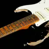 Masterbuilt Custom Shop 1957 Ash Body Heavy Relic Black over 2 Color Sunburst Guitare électrique