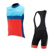 CAPO team Cycling Sleeveless jersey Vest bib shorts sets Summer Men 3D gel pad Breathable bicycle clothing Sportswear U81631