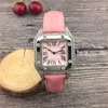 High quality women watches diamond 32mm case leather strap fashon watches quartz movement lifestyle waterproof analog lady clock d172w