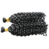 Mongolian kinky curly hair 2pcs human hair for braiding bulk no attachment Bundles Braiding Hair Extensions6300130