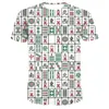 새로운 패션 3D 프린트 후드 재미있는 유니섹스 후드 Mahjong 인쇄 Hottyle Pullover Sleeve Streetwear Sweatshirt Hoodie